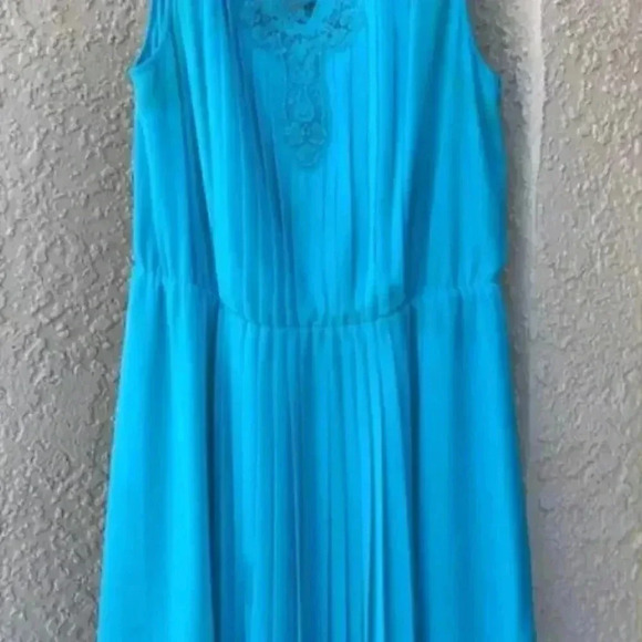 Jessica Simpson Turquoise Dress Size 12 - Picture 6 of 6